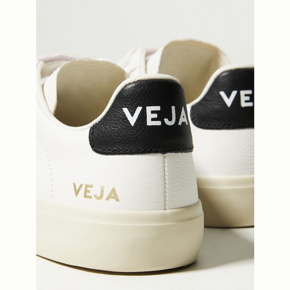 Veja Recife Leather Chromefree Sneakers Extra White Black 7 7.5 EU 38 LIKE NEW - Picture 5 of 13